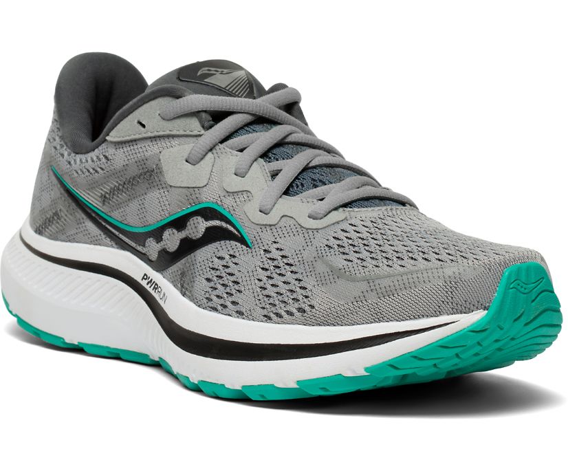 Women's Saucony Omni 20 Running Shoes Grey / Mint | Singapore 178CTVE